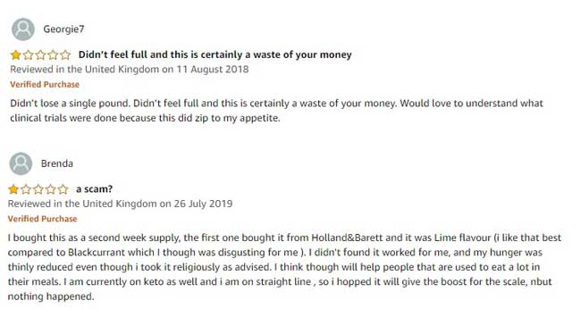 Negative comments on Amazon about Boom Bod