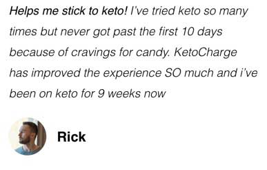 customer reviews on KetoCharge